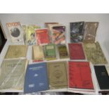 Box of ephemera containing catalogues on fire extinguishers, pumps, coffee grinders, coffee mills,