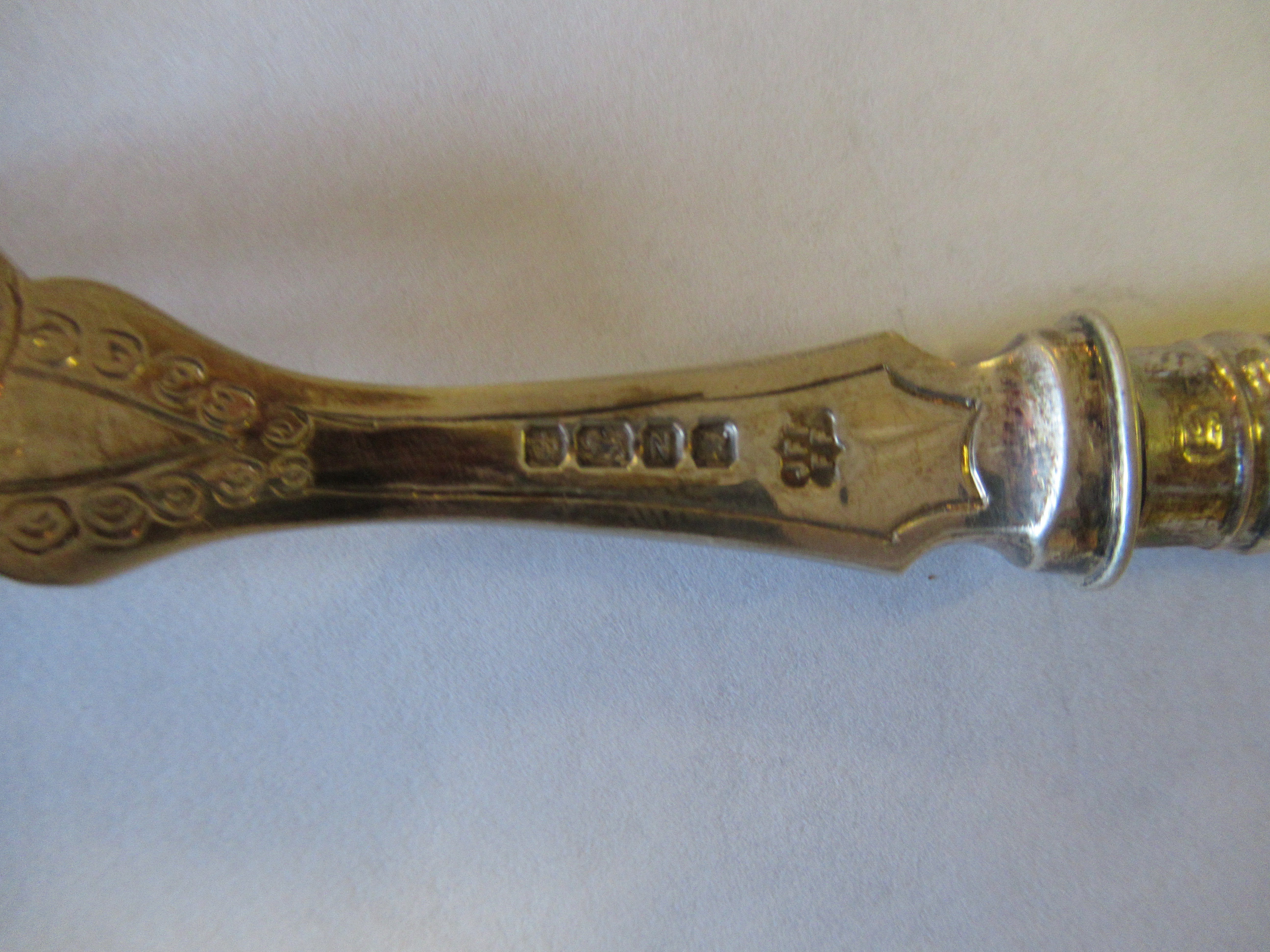 Cased pair of silver berry spoons with embossed decoration, hallmarked London 1780, maker Thomas - Image 2 of 2