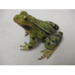 Modern Austrian cold painted bronze figure of a frog, 1.5ins x 2.5ins approximately