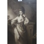 Early 20th Century portrait mezzotint of a lady, published Thomas Agnew, 1902, 24.5ins x 16ins,