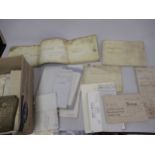 Box of over eighty indentures, valuations, assignments, legal charges, deeds of covenant etc.