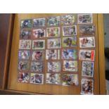Group of thirty signed American football cards