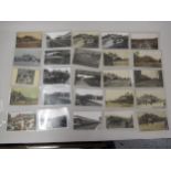 Seventeen postcards, including twelve RP's, views of East Croydon Station together with eight