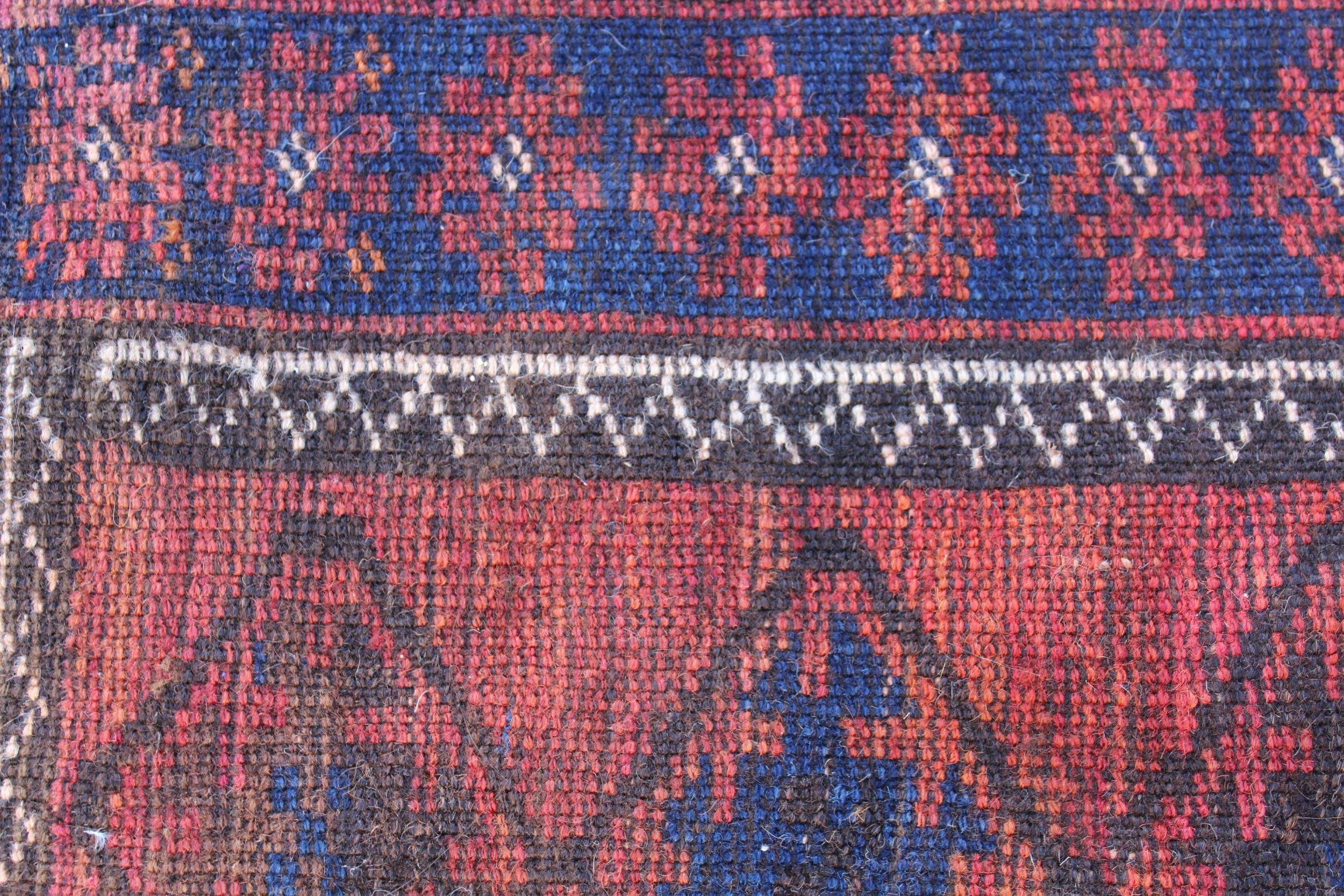 Small Afghan prayer rug, 3ft 8ins x 2ft 8ins approximately - Image 3 of 3