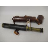 Late 19th Century / Early 20th Century J.H Steward, ' Lord Bury ' telescope, having four sections,