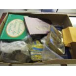 Box containing a quantity of miscellaneous crowns, medallions and other coins etc.