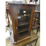 Victorian walnut and inlaid music cabinet