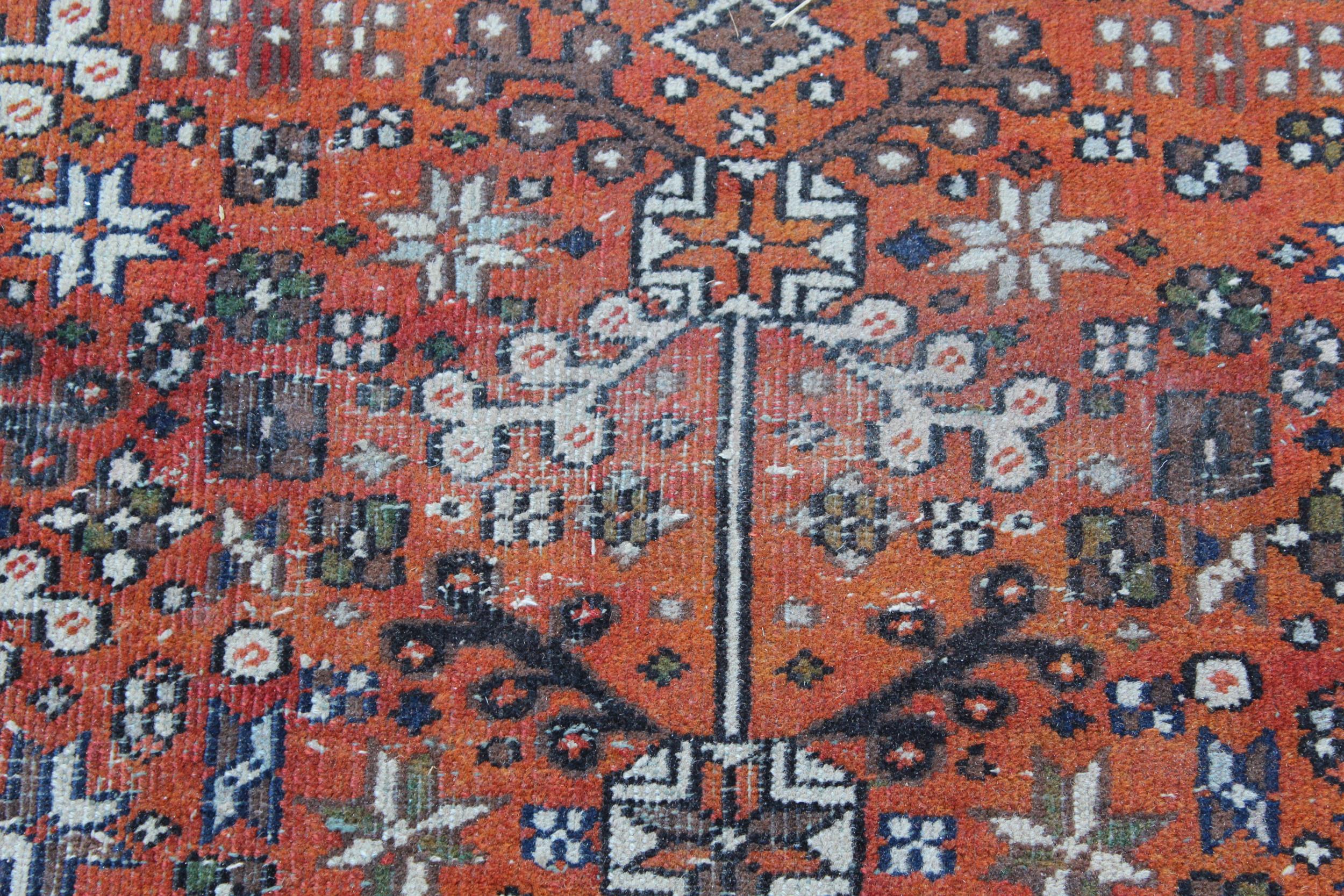 Qashqai rug of central floral medallion and all-over floral design with border, approximately - Image 2 of 4