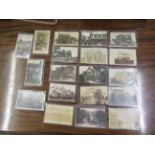 Collection of nineteen postcards depicting Croydon houses, all RP's