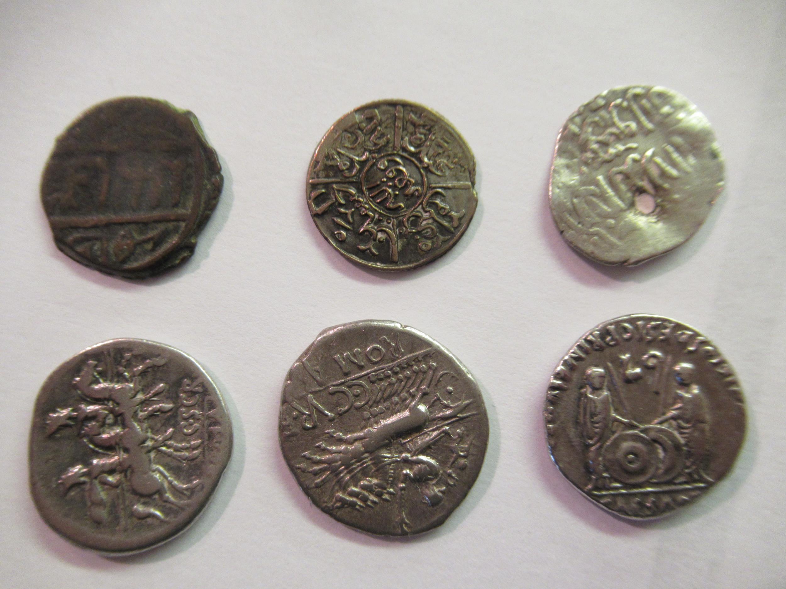 Small collection of miscellaneous Roman, Roman style and other coins - Image 2 of 7