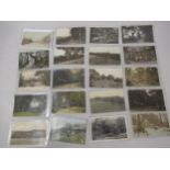 Twenty postcards Croydon related including fourteen RP's, Courtney Road, Croham Hurst, various views