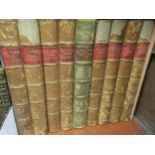 Various part leather bound volumes, ' All the Year Round ' Volume 1 - 1859 2 - 1860 4 - 1861 5 -