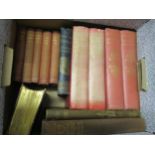 Two boxes of miscellaneous books including ' Hunts with Jorrocks ' two volumes, ' The Notebooks of