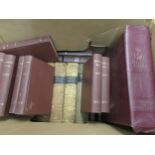 Leather bound Bible and miscellaneous other books