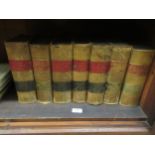 Seven leather bound volumes, ' The Law Journal ' 1851 and later