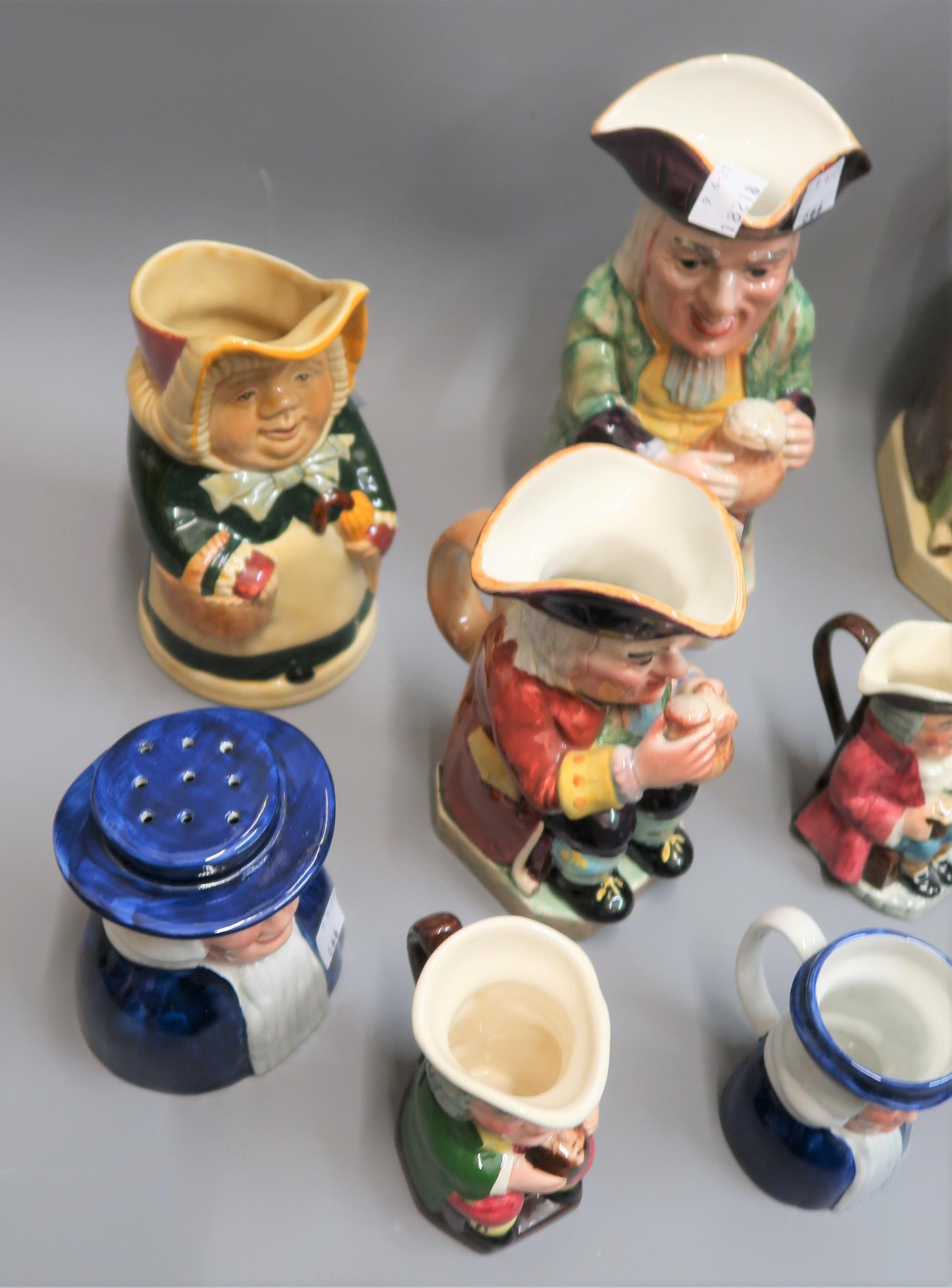 Large Wood & Sons replica of a Ralph Wood Toby jug, together with a collection of fifteen other - Image 5 of 6