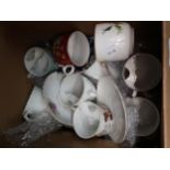 Collection of mainly 19th Century porcelain moustache cups (some with saucers)