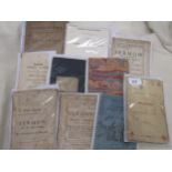Small collection of ten pamphlets and booklets on various subjects including ' Nursery Ditties