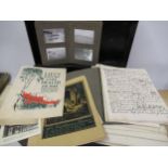 Miscellaneous letters and ephemera, mainly relating to E.A. Boyle including accounts of World War