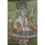 Antique Indian painting, portrait of a Princess, 8ins x 6ins