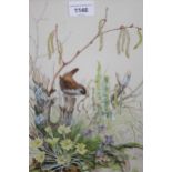 Marjorie Blamey, pair of watercolours, studies of Cornish hedgerows, signed, 12.75ins x 9ins, framed