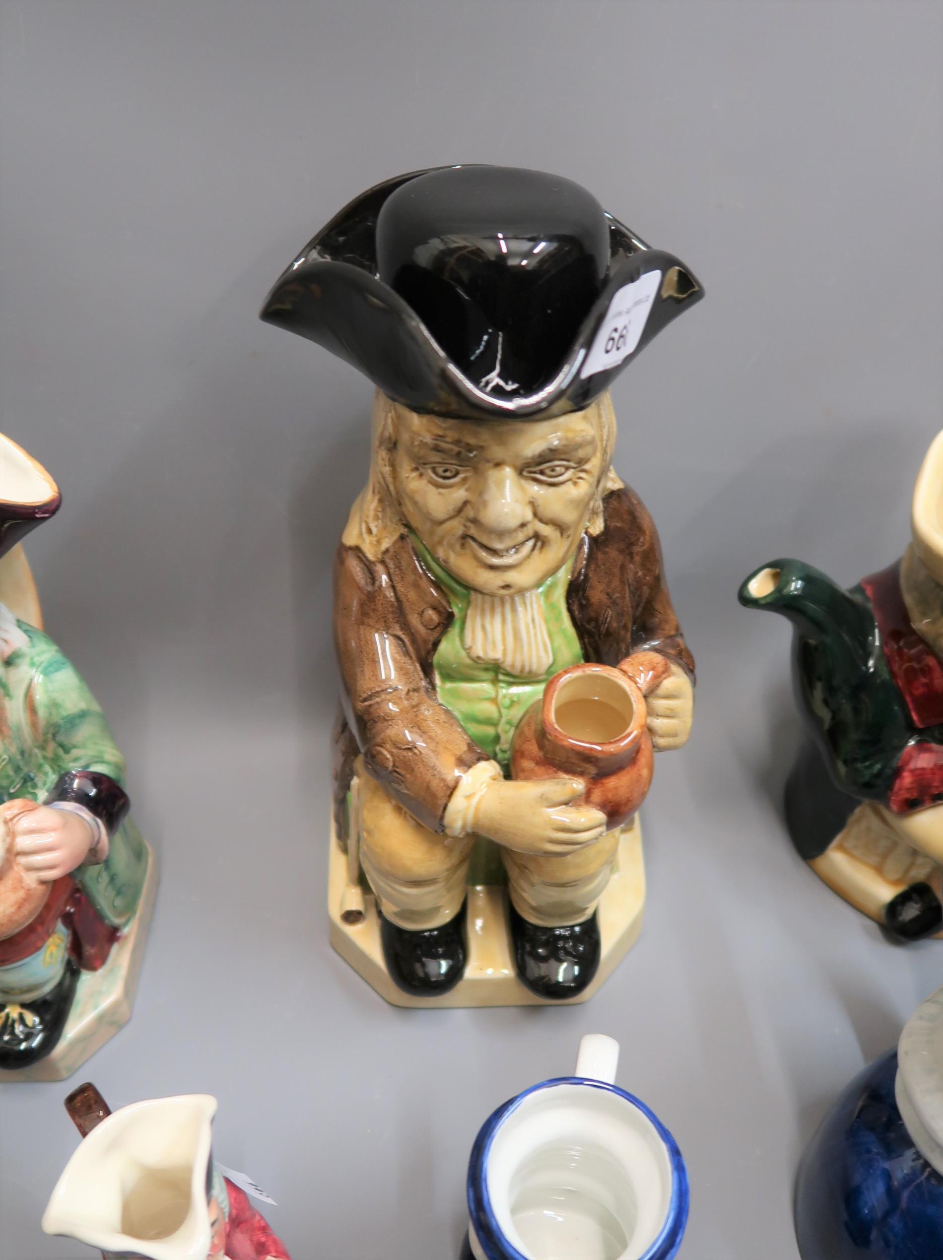 Large Wood & Sons replica of a Ralph Wood Toby jug, together with a collection of fifteen other - Image 6 of 6