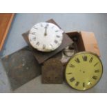 Quantity of various clock dials etc.