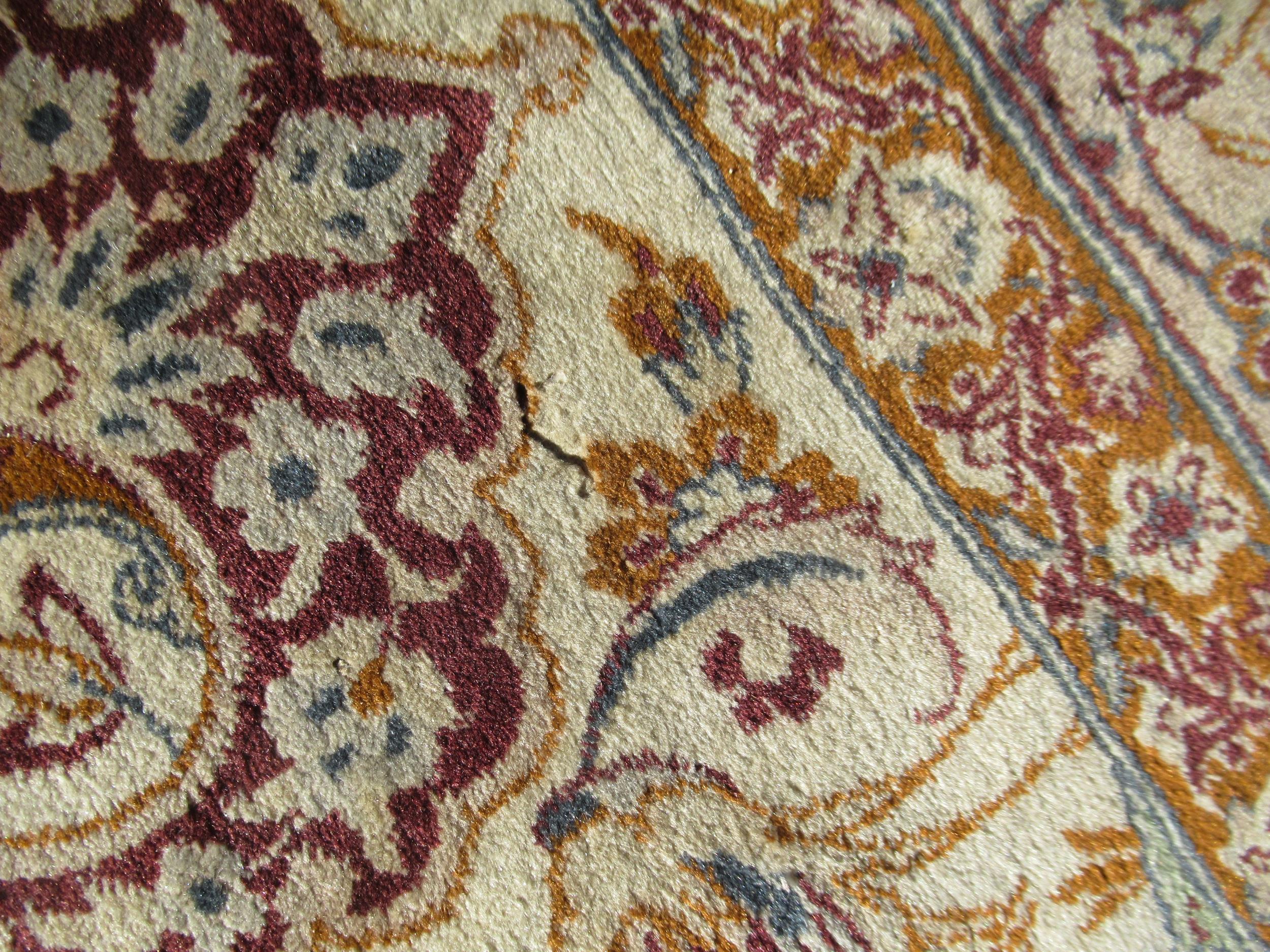 Indo Persian rug of all-over floral and bird design with multiple borders on a beige ground, - Image 19 of 19