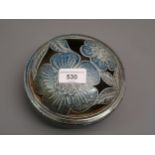 Toff Milway, studio pottery pot pourri, the cover with floral pierced decoration, 6.25ins diameter