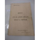 Large catalogue by George Carter Morrison, solicitor for the sale of part of Reigate, Horley and
