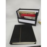 Black loose leaf album containing stock sheets of mid to late 20th Century G.B. stamps together with