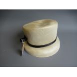 Philip Treacy, London, ladies cream and black hat