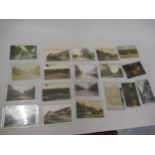 Collection of twenty postcards including ten RP's, Croydon street scenes, Beech House Road, Avondale