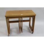 1960's Teak nest of tables with swivel top by Macintosh