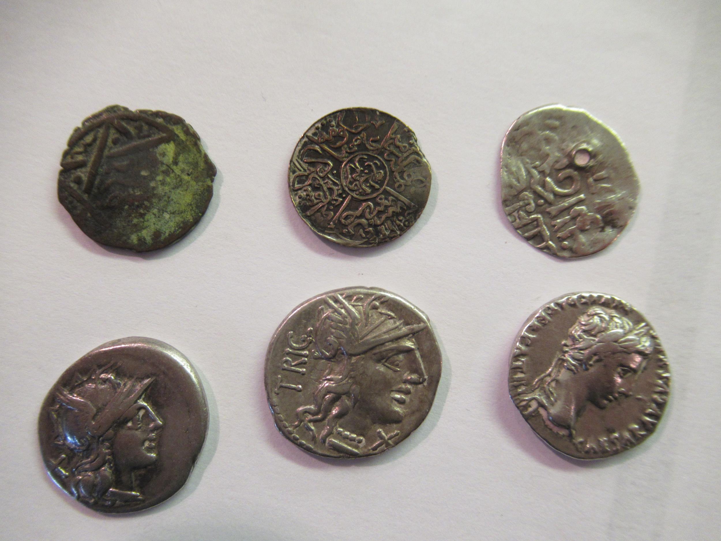 Small collection of miscellaneous Roman, Roman style and other coins - Image 3 of 7