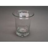 Napoleon I cut glass tumbler with engraved decoration in the form of a crown above ' Napoleon I ', 3
