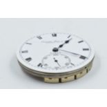 Camerer, Kuss & Company, London, Rolex pocket watch movement, the enamel dial with Roman numerals