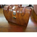 Reproduction holdall with plated mounts