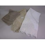 Quantity of various crochet and table linen