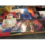 Small quantity of vinyl LP records, mainly rock circa 1980's