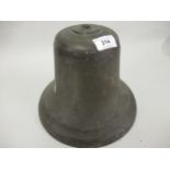 Small bronze ship's bell, 7ins high