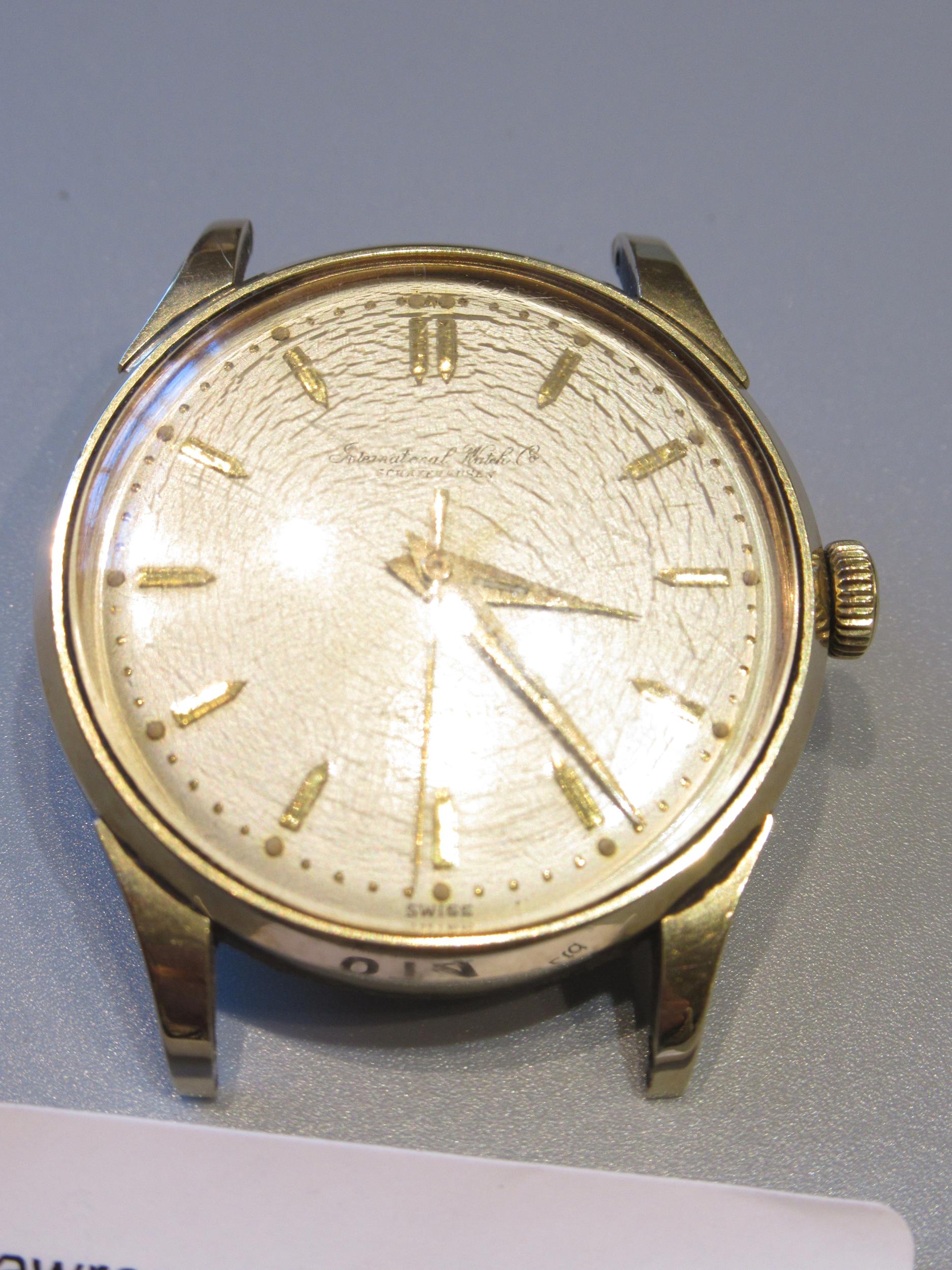 International Watch Company Schaffhausen, gentleman's gold plated automatic wrist watch, the 31mm - Image 2 of 3