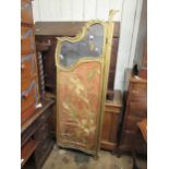 19th Century French carved and gilded screen (at fault) Missing complete central panels/ glass