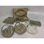 Quantity of various sequin, beadwork and embroidered purses and evening bags