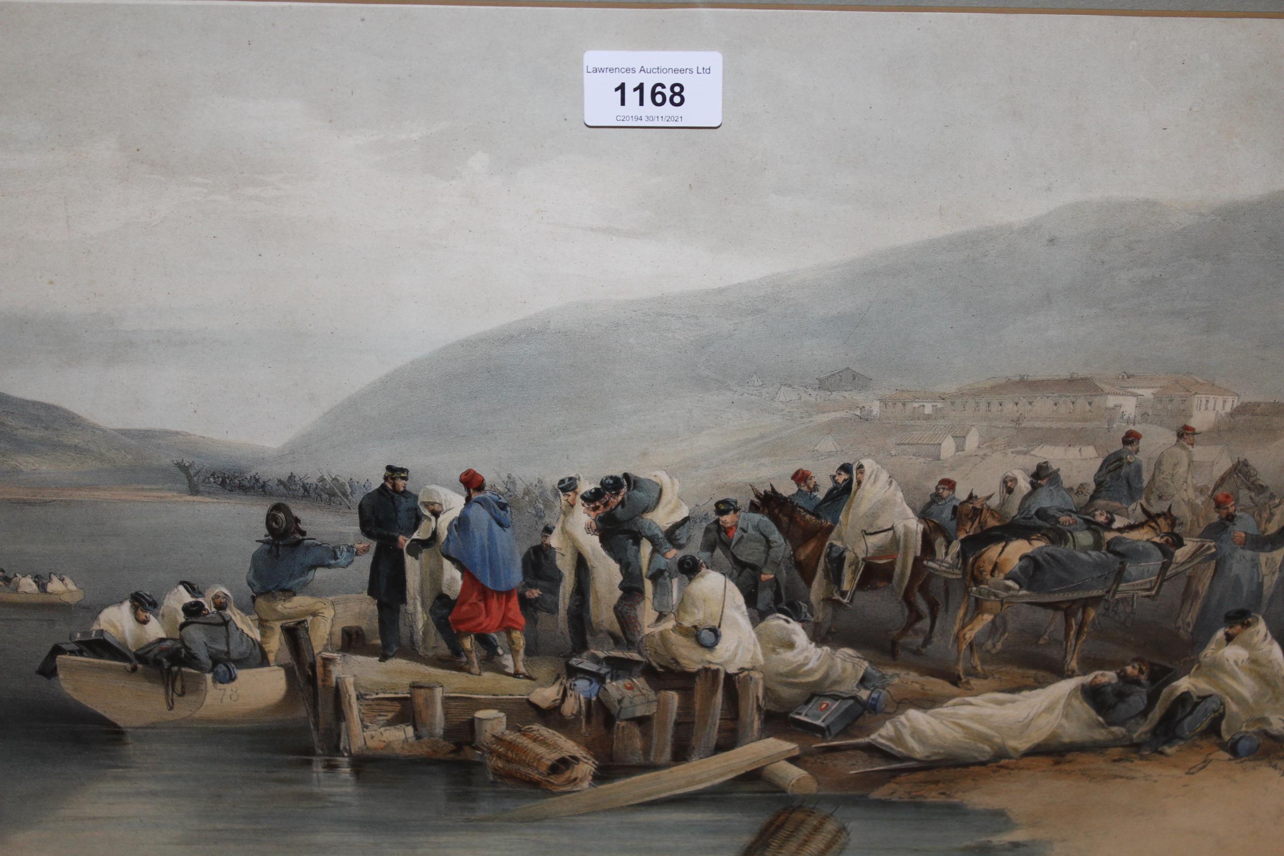 Set of four 19th Century lithographs, Colnaghi's Authentic Series, ' Embarkation of the Sick at
