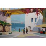 Cecil Rochfort Doyly-John, oil on canvas, view at Villefranche, near Nice, signed, 9.5ins x 13.5ins,