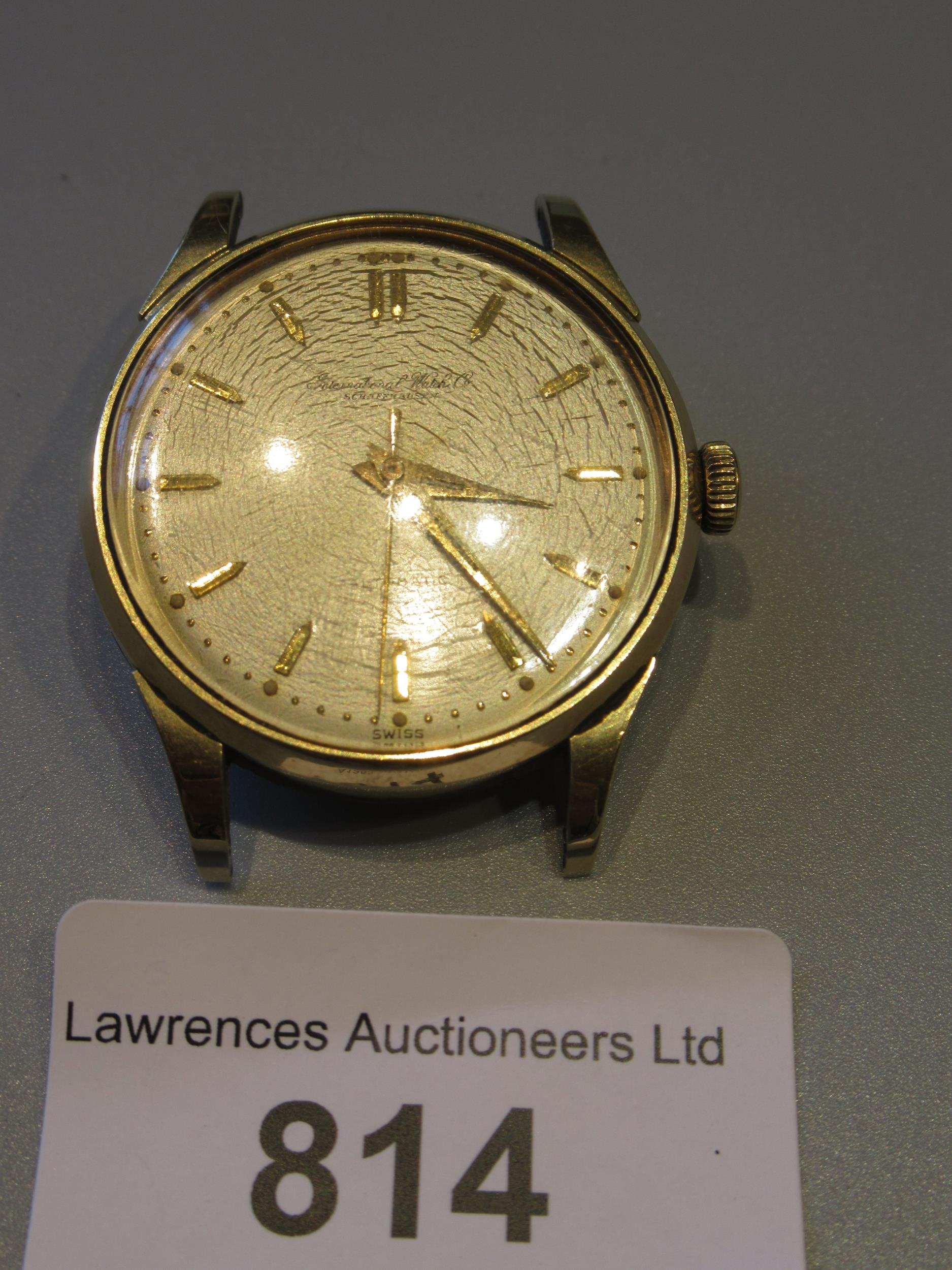 International Watch Company Schaffhausen, gentleman's gold plated automatic wrist watch, the 31mm