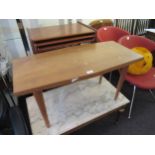 Mid 20th Century Neil Morris of Glasgow laminate coffee table, ' coin table designed by Neil