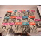 Collection of seventeen editions of Elvis Monthly