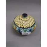 Moorcroft Limited Edition jar and cover for Liberty, the typical stylised floral design, by Emma